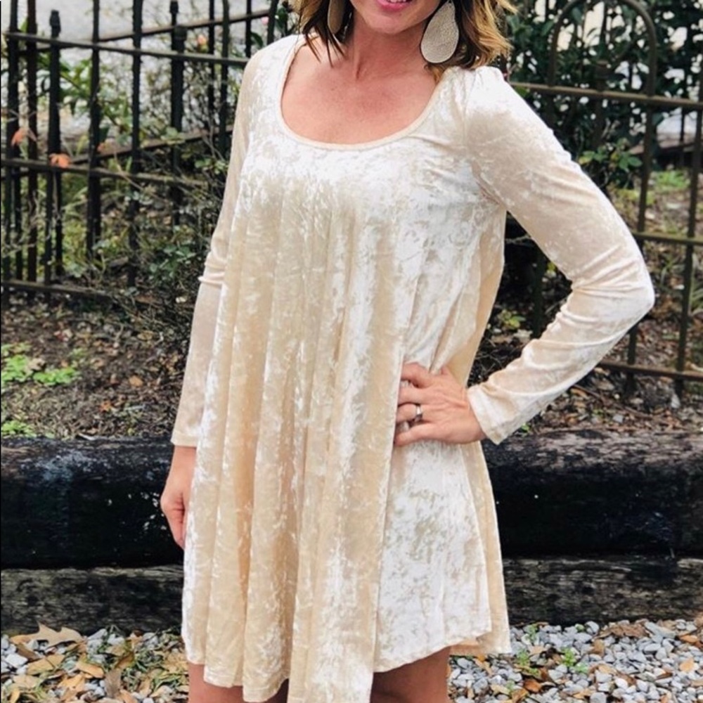 Champagne Tunic Dress 1X